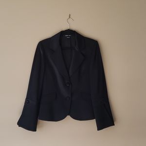 Ellen Tracy size:12 black 100% silk jacket
